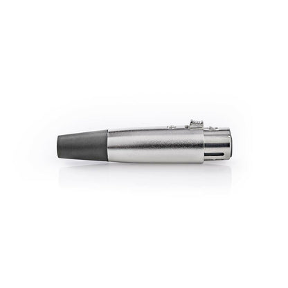 Nedis CAVC15902ME | XLR Connector | Straight | Female | Nickel Plated | Soldering | Cable input diameter: 7.0 mm | Metal | Silver | 25 pcs | Polybag