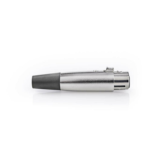 Nedis CAVC15902ME | XLR Connector | Straight | Female | Nickel Plated | Soldering | Cable input diameter: 7.0 mm | Metal | Silver | 25 pcs | Polybag
