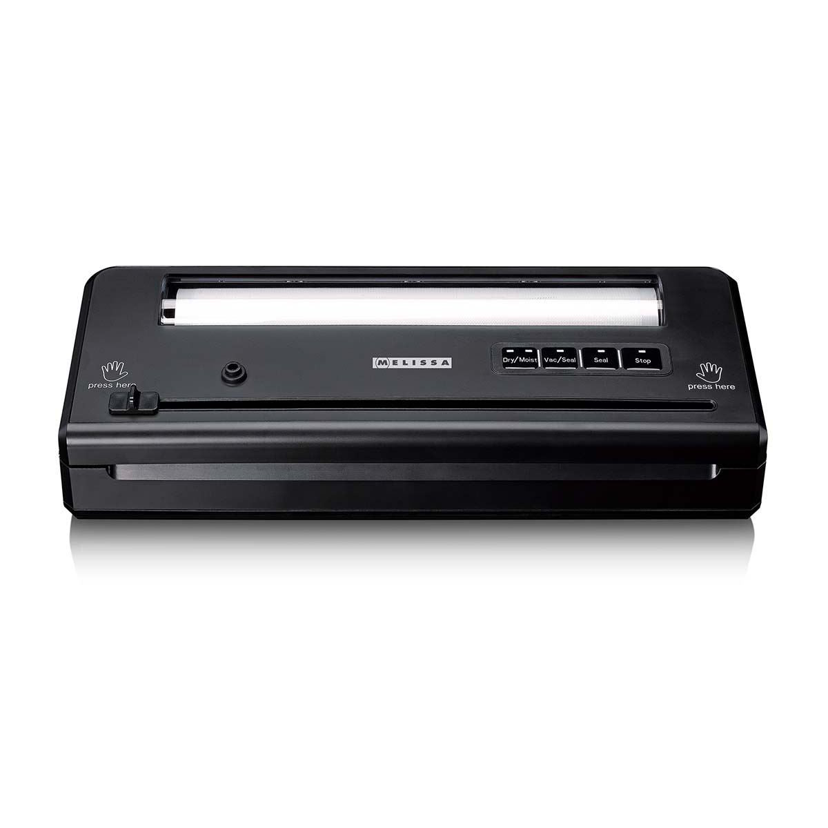 MELISSA Vacuum sealer | 110w | with Integrated Roll Holder |Built-in Cutter | Black
