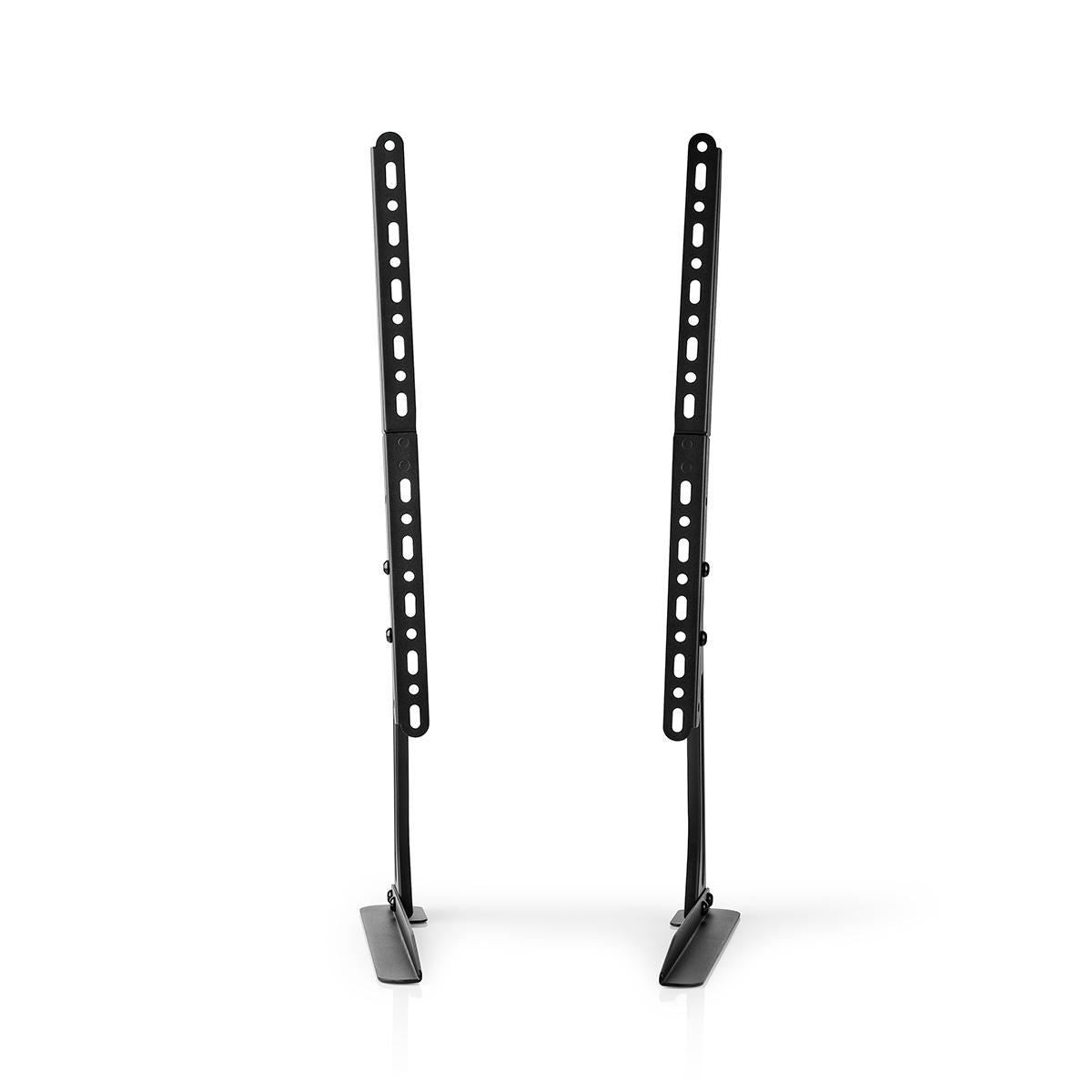 Nedis Fixed TV Desk Stand | 13 - 70 " | Maximum supported screen weight: 50 kg | Adjustable pre-fixed heights | Steel | Black