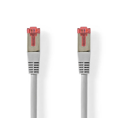 Nedis CAT6 Network Cable | RJ45 Male | RJ45 Male | SF/UTP | 10.0 m | Round | PVC | Grey | Label