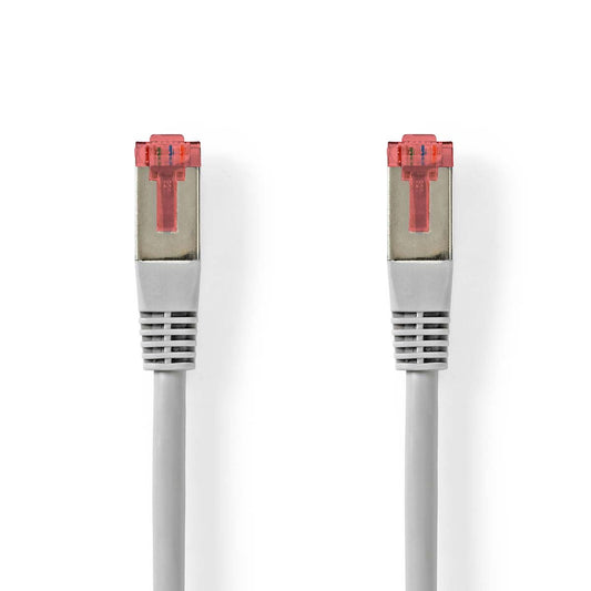 Nedis CAT6 Network Cable | RJ45 Male | RJ45 Male | SF/UTP | 10.0 m | Round | PVC | Grey | Label