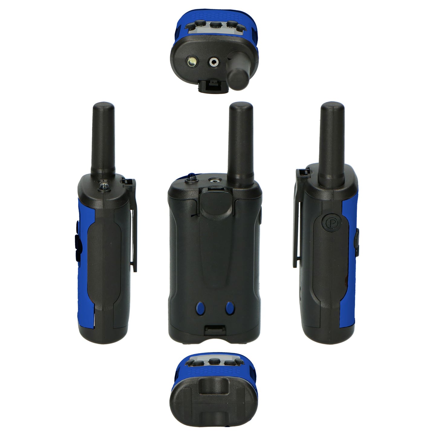 Alecto Walkie-Talkie Set | 2 Handsets | Up to 7 km | Frequency channels: 8 | VOX | up to 3 Hours | Black / Blue