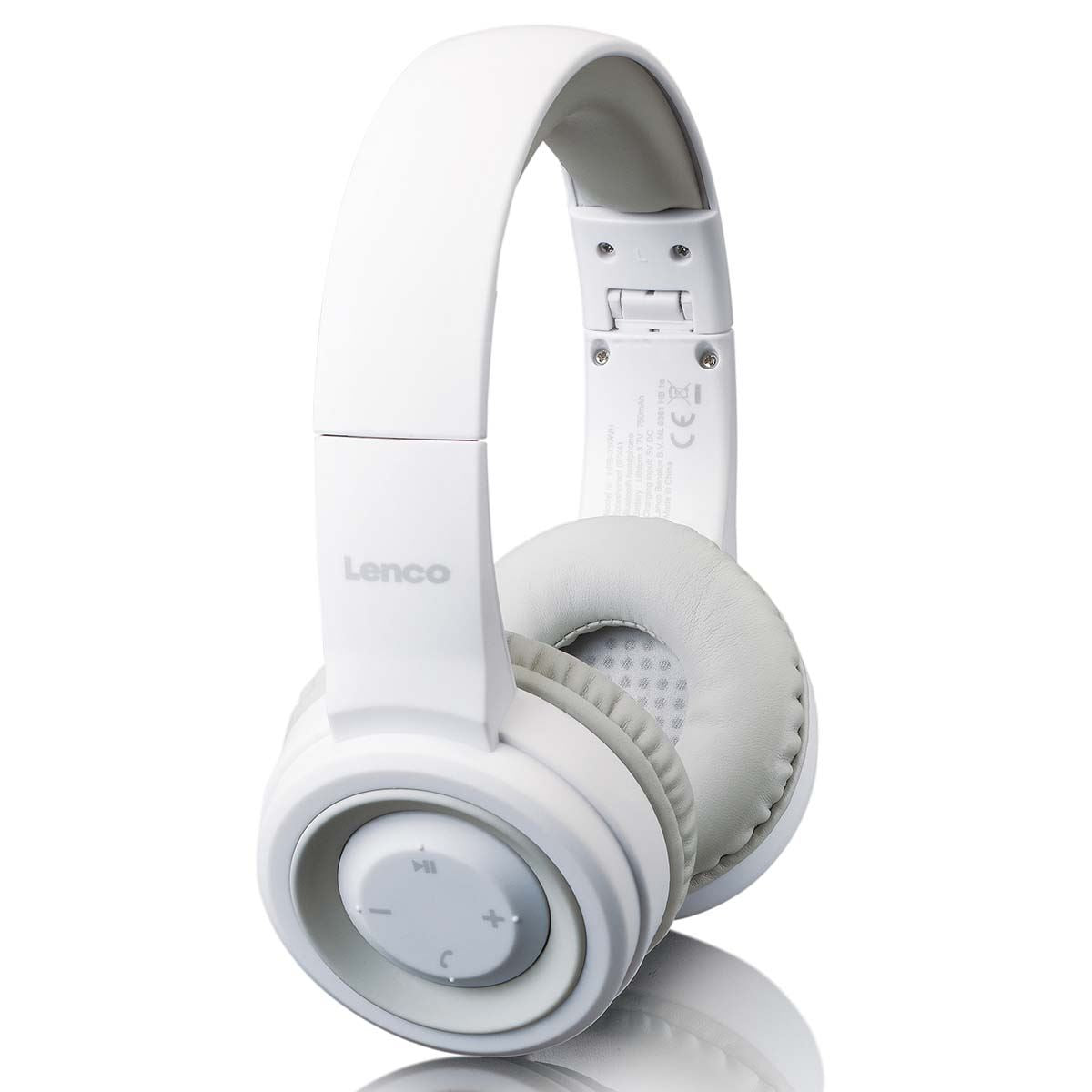 Lenco HPB-330WH | Bluetooth® Headphones | IPX Splashproof | White