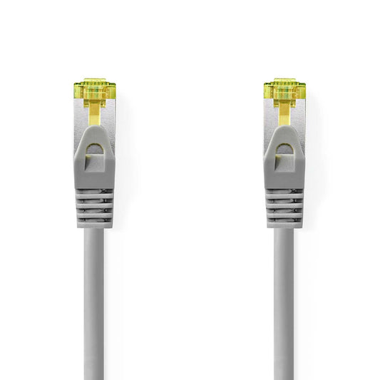 Nedis Cat 8.1 Network Cable | S/FTP | RJ45 Male | RJ45 Male | 2.00 m | Round | LSZH | Grey | Label