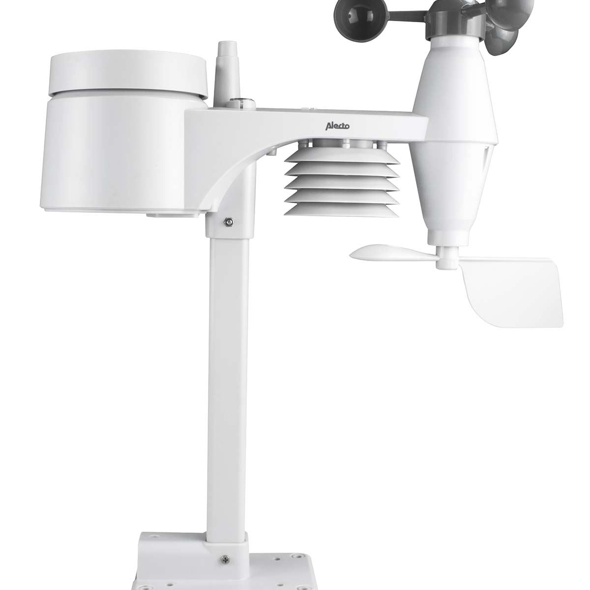Alecto Weather Station | Indoor and Outdoor Temperature, Forcast, Wind, Humidity, Rain & More | Outside Wireless sensor | Black