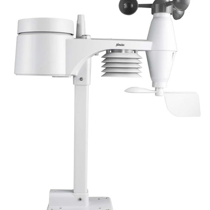 Alecto Weather Station | Indoor and Outdoor Temperature, Forcast, Wind, Humidity, Rain & More | Outside Wireless sensor | Black