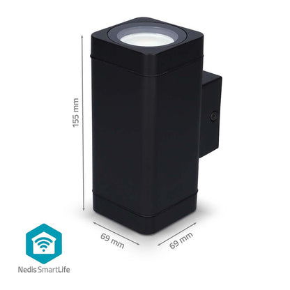 Nedis Smartlife Outdoor Light | 760 lm | Bluetooth® | 8.5 W | Warm to Cool White | 2700 - 6500 K | ABS | Android™ / IOS