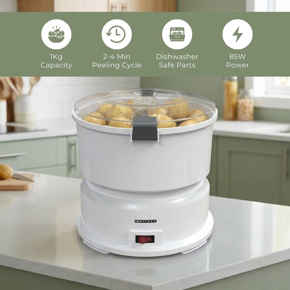 MELISSA 85W Electric Potato Peeler Machine |1kg | with Container