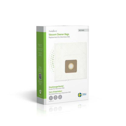 Nedis Vacuum Cleaner Bag | 4 pcs | Synthetic | Most sold for: Electrolux E66 | White