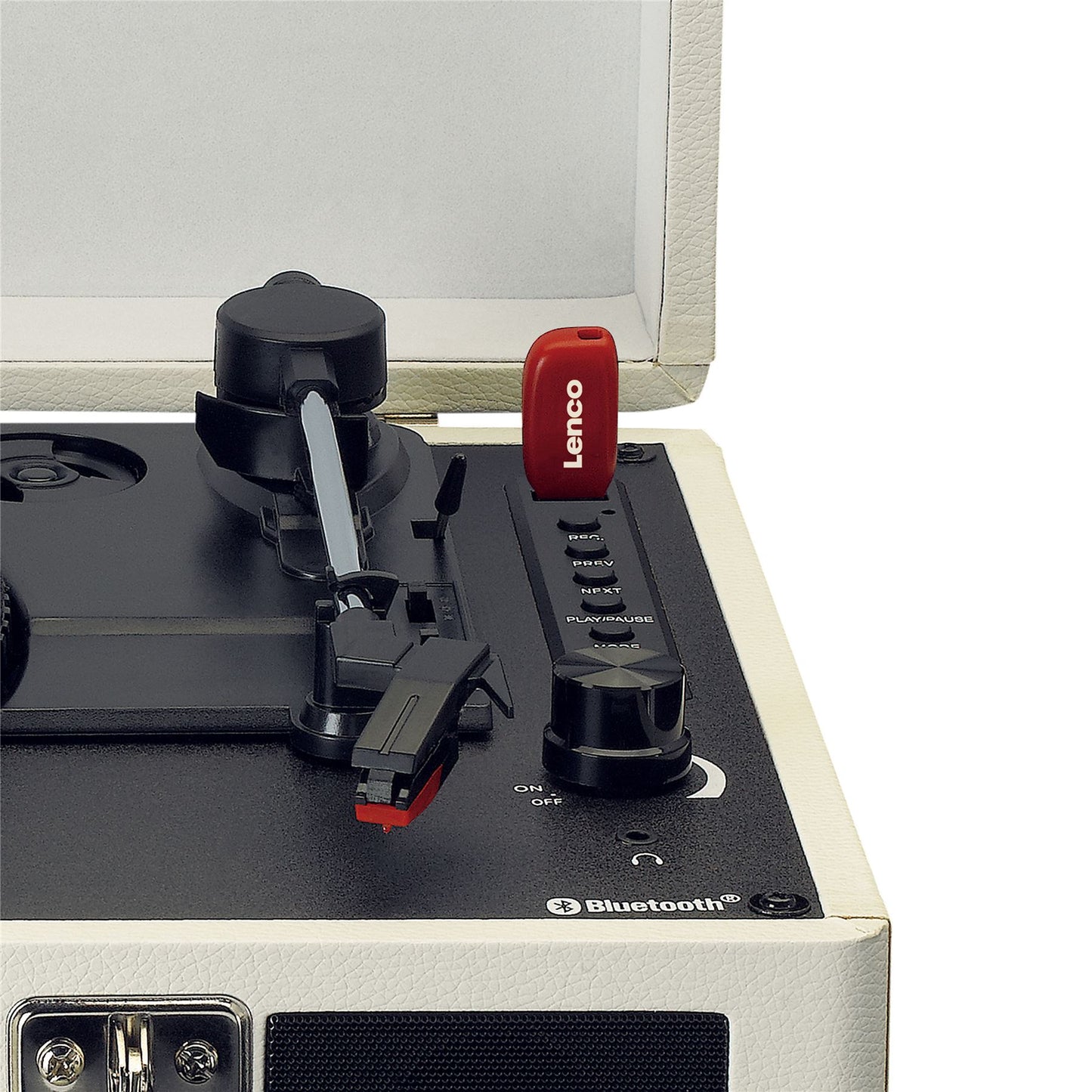 Lenco TT-115CR | Bluetooth® Turntable with built-in speakers Cream