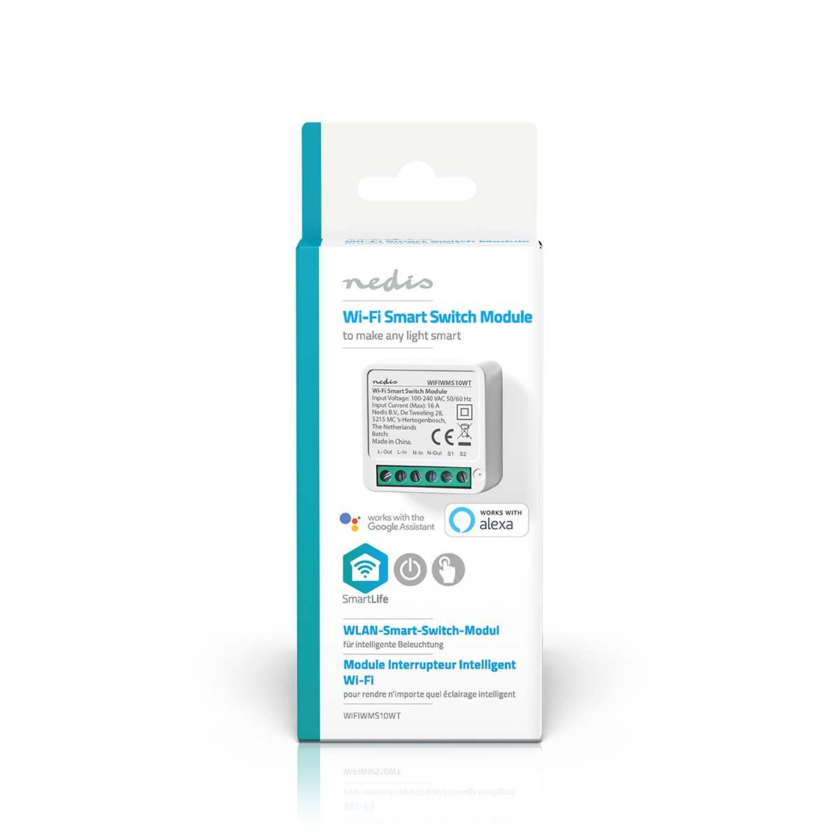 Nedis SmartLife Power Switch | Wi-Fi | 3680 W | Terminal Connection | App available for: Android™ / IOS