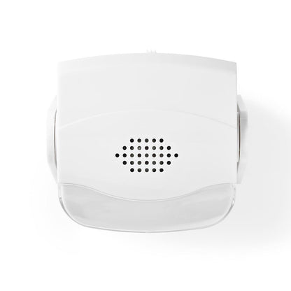Nedis Motion Detection Alarm | Battery Powered | 3x AAA/LR03 | 80 dB | Detector range: 1.10 m | Detector angle: 10 ° | Ceiling / Wall | White