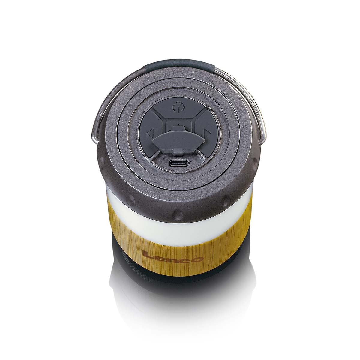 Lenco BTL-030BA | IPX4 | Lantern with Built-in Bluetooth® Speaker | Bamboo