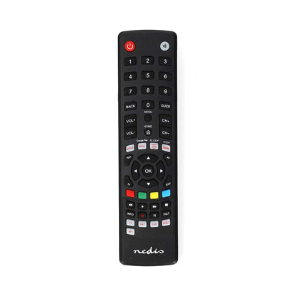 Nedis Universal Remote Control | Preprogrammed | 4 Devices | Amazon Prime / Disney + Button / Google Play Button / Netflix Button / Youtube Button | Infrared | Black | HS01991