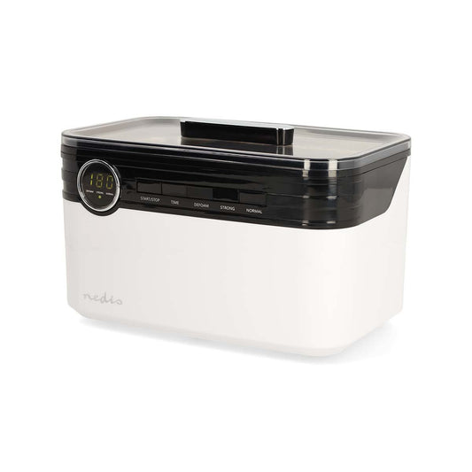 Nedis Ultrasonic Jewellery Cleaner | Mains Powered | 220 - 240 V AC 50/60 Hz | White | Plastic