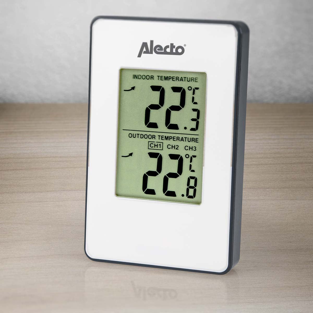 Alecto WS-1050 | Weather Station with Wireless Outdoor Sensor | White