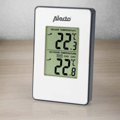 Alecto WS-1050 | Weather Station with Wireless Outdoor Sensor | White