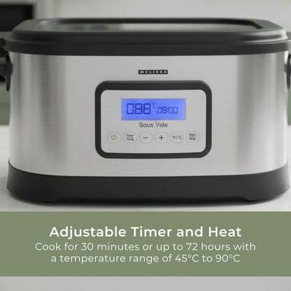 MELISSA Sous Vide with LCD Timer | 6L | 520W | Black / Stainless Steel