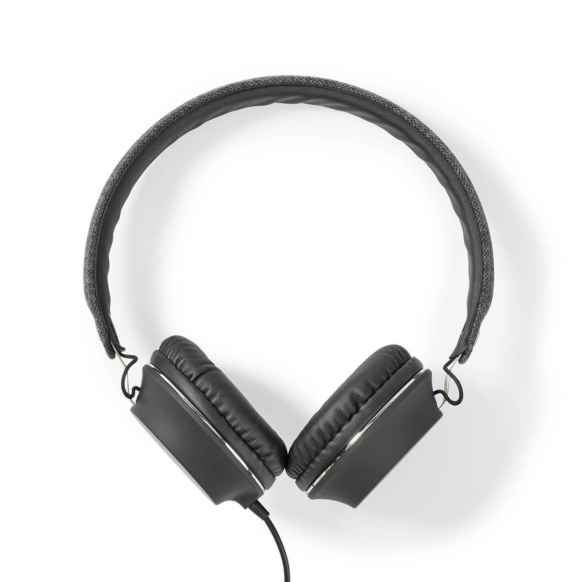 Nedis On-Ear Wired Headphones | 3.5 mm | Cable length: 1.20 m | Anthracite / Black
