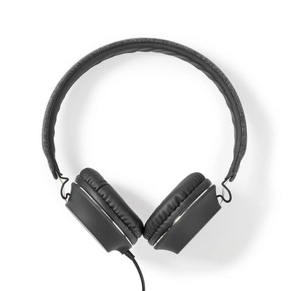 Nedis On-Ear Wired Headphones | 3.5 mm | Cable length: 1.20 m | Anthracite / Black