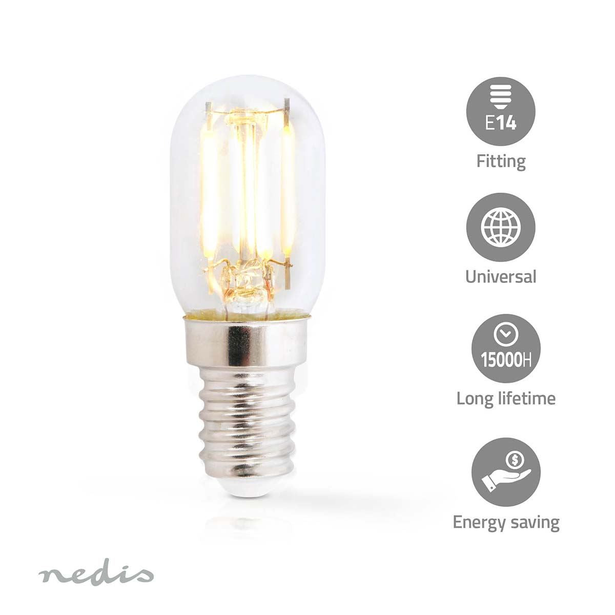 Nedis Refrigerator Bulb | LED | E14 | 1.5 W | T22