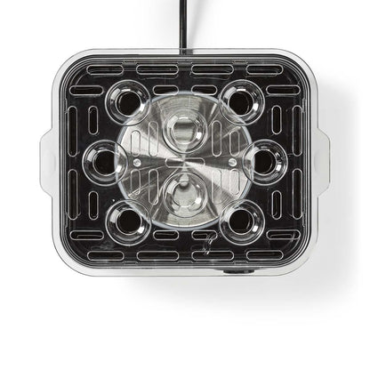 Gastronoma 18270102 | Egg Boiler | 8 Eggs | Poaching tray | Measuring cup | Black / Stainless Steel