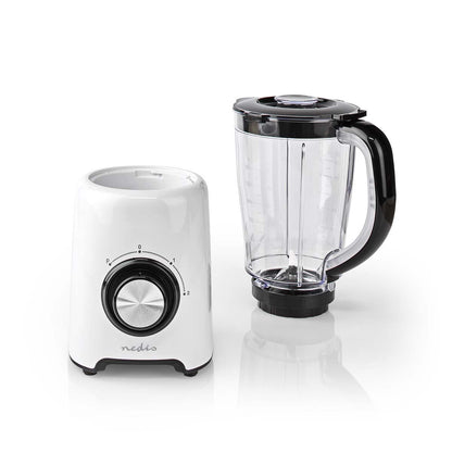 Nedis Stand Blender | 800 W | 1.5 l | Plastic | 2-Speed Setting | Black / White
