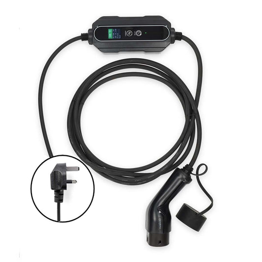 Nedis Electric Vehicle Portable Charger | AT-N05V3V3-F 3G1.5 | 1380 / 2300 / 3680 W | 6 / 8 / 10 / 13 / 16 A | 1 Phase | 5.00 m | Black | Gift Box