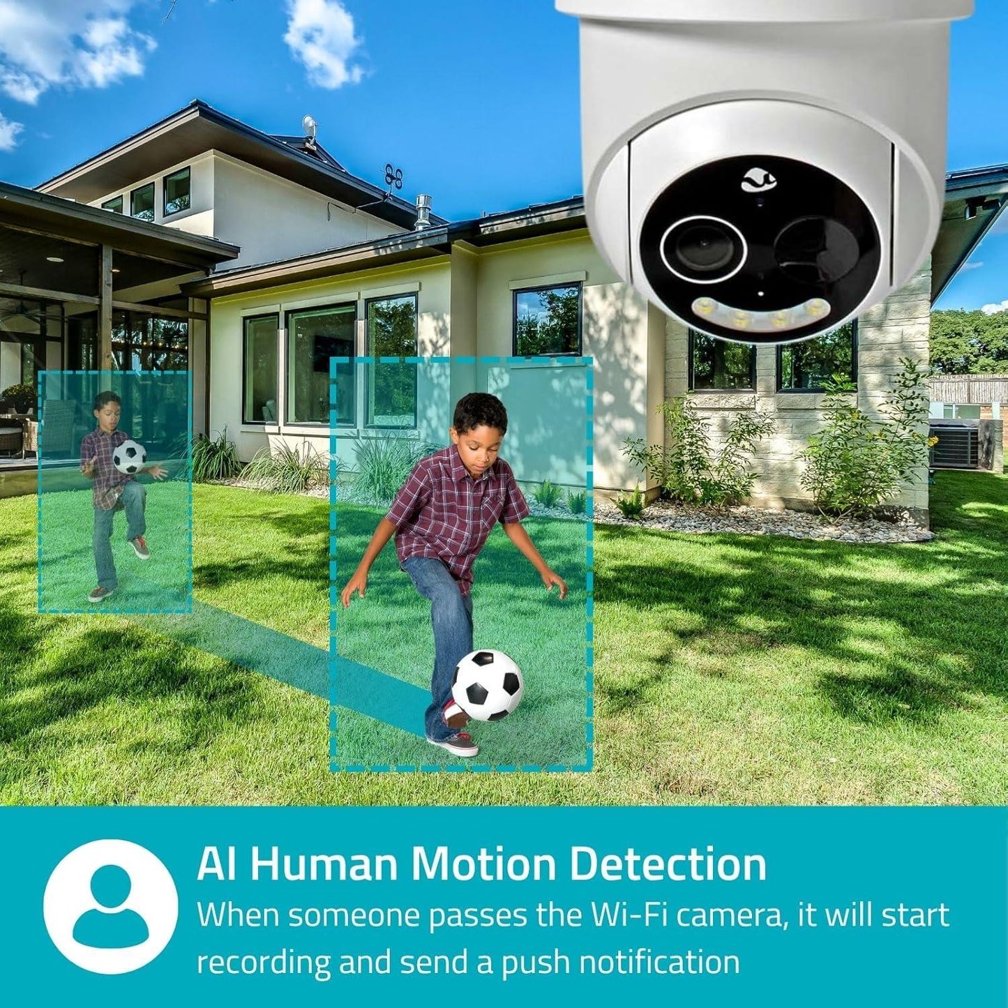 Nedis SmartLife Outdoor Camera | 4G | Full HD 1080p | Pan tilt | IP65 | Cloud Storage (optional) / microSD (not included) | 5 V DC | With motion sensor | Night vision | White