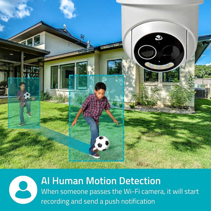 Nedis SmartLife Outdoor Camera | 4G | Full HD 1080p | Pan tilt | IP65 | Cloud Storage (optional) / microSD (not included) | 5 V DC | With motion sensor | Night vision | White