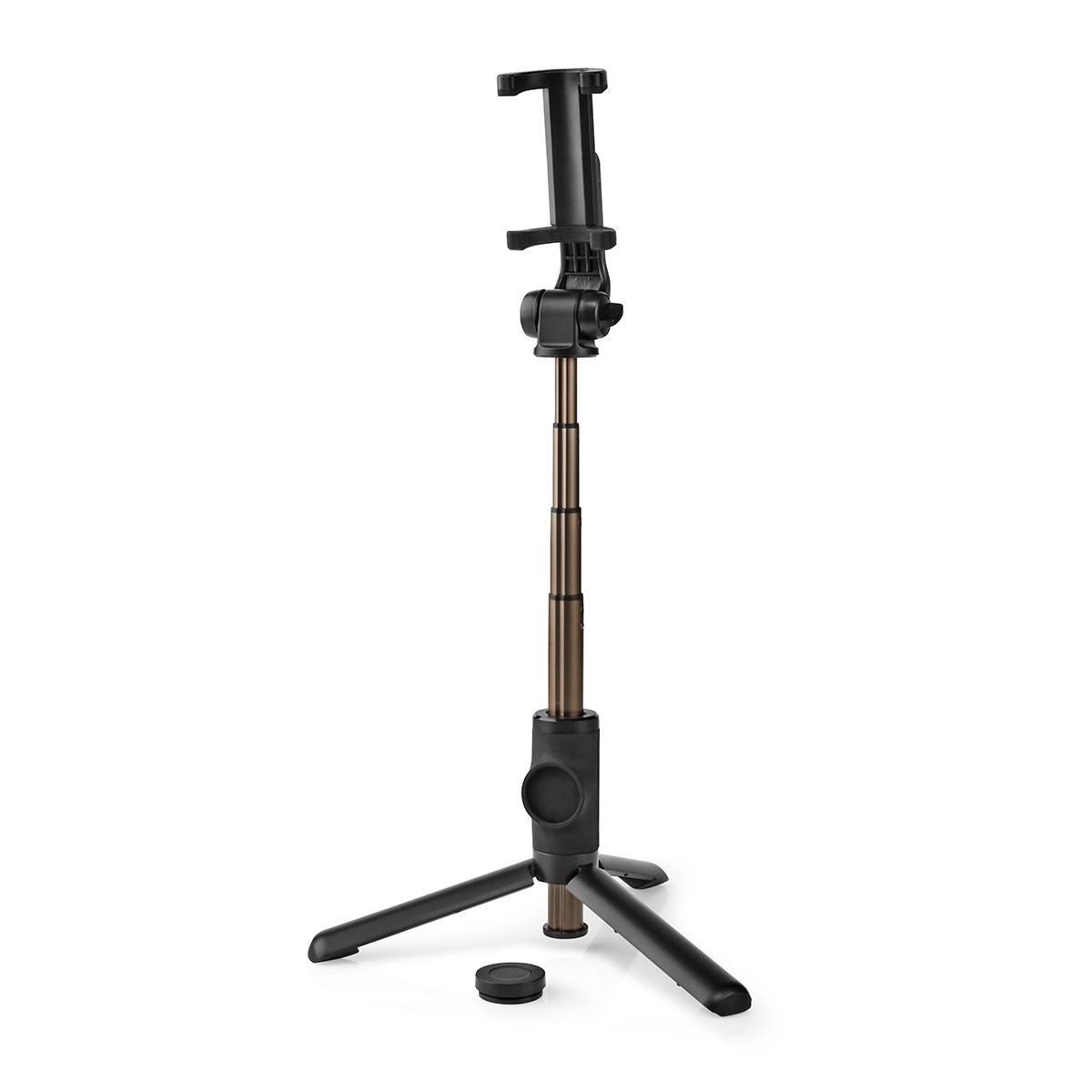 Nedis Bluetooth® Selfie Stick | Bluetooth® version: 4.2 | Maximum screen size: 3.54 " | Folded lenght: 19 cm | Unfolded length: 48 cm | Maximum weight capacity: 400 g | Battery Powered