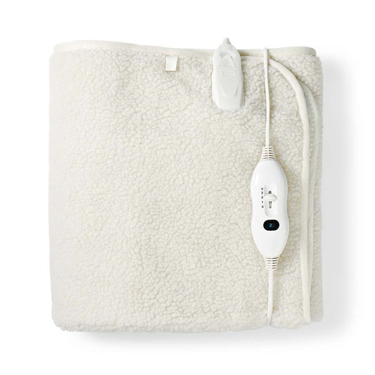 Nedis Electric Blanket | Underblanket | 1 Person | 150 x 80 cm | 3 Heat Settings | Washable | Overheating protection | Polyester / Synthetic