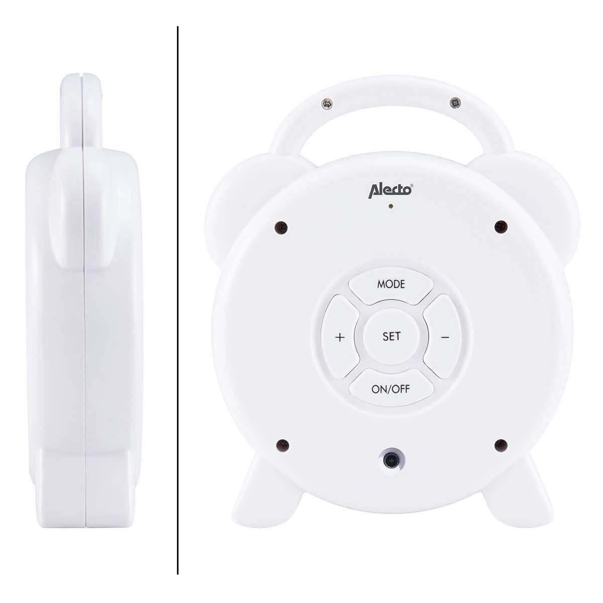 Alecto Childrens Sleep Trainer Night Light and Alarm Clock | White