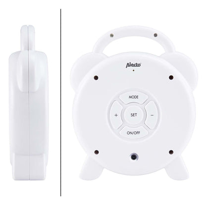 Alecto Childrens Sleep Trainer Night Light and Alarm Clock | White