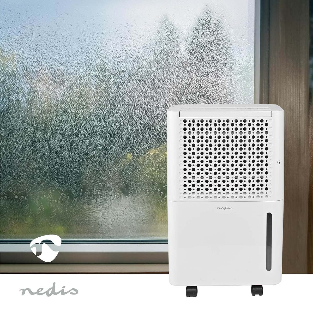 Nedis Dehumidifier | 10 l/Day | Dehumidification / Automatic / Dry laundry / Ventilation | Yes | 100 m³/h