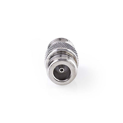 Nedis Satellite & Antenna Adapter | N Female | N Female | Nickel Plated | 75 Ohm | Straight | Metal | Silver | 10 pcs | Envelope