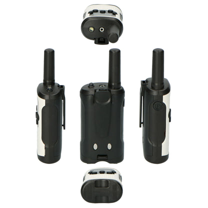 Alecto Walkie-Talkie Set | 2 Handsets | Up to 7 km | Frequency channels: 8 | VOX | up to 3 Hours | Black / White
