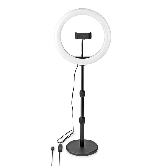 Nedis Ring Light | 10 inch | 120 LED's | 2700 - 6700 K | Desktop | Black