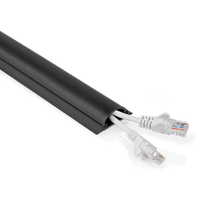 Nedis CMDT4516BK1500 | Cable Management | Duct | 1 pcs | Maximum cable thickness: 16 mm | PVC | Black