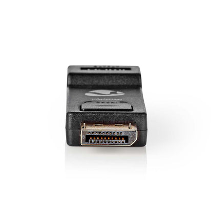 Nedis DisplayPort Adapter | DisplayPort Male | HDMI™ Output | 1080p@60Hz | Nickel Plated | Straight | Round | ABS | ABS | Black | Box