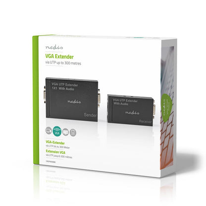 Nedis VGA Extender | VGA / Audio | Distance up to: 300 m | Cat5e / Cat6 | 1920x1200 | Type C (CEE 7/16)