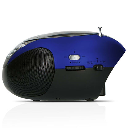 Lenco SCD-37 USB Blue Portable FM Radio CD and USB player Blue