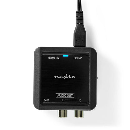Nedis Digital Audio Converter | 1-way | Connection input: HDMI™ Input | Connection output: 2x (2x RCA Female) / 3.5 mm | Automatic | Anthracite