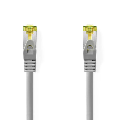 Nedis Cat 8.1 Network Cable | S/FTP | RJ45 Male | RJ45 Male | 1.00 m | Round | LSZH | Grey | Label