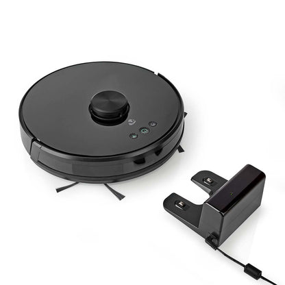 Nedis SmartLife Robot Vacuum Cleaner | Laser Navigation | Wi-Fi | Capacity collection reservoir: 0.6 l | Automatic charging | Maximum operating time: 2 hrs | Black | Android™ / IOS