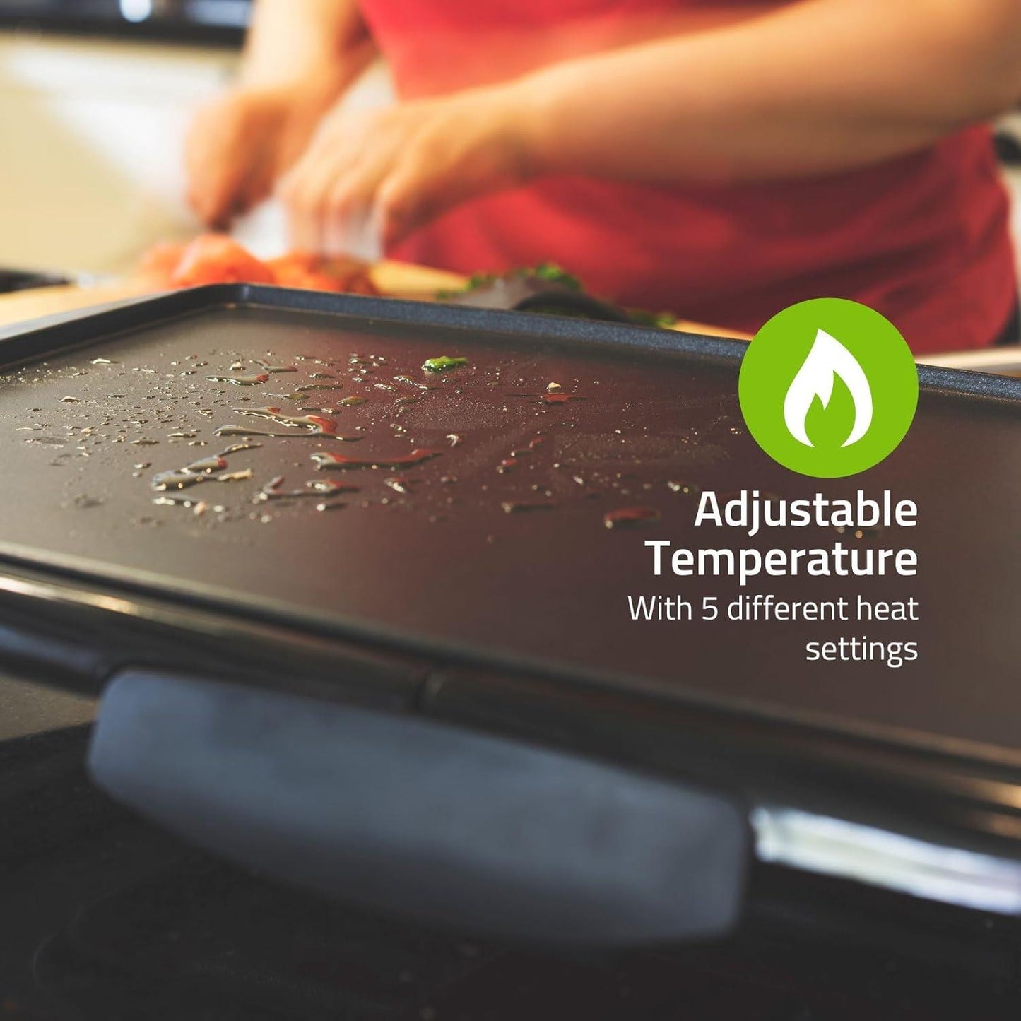 Nedis Teppanyaki Table Grill | Baking surface ( l x w ): 90 x 23 cm | 5 Heat Settings
