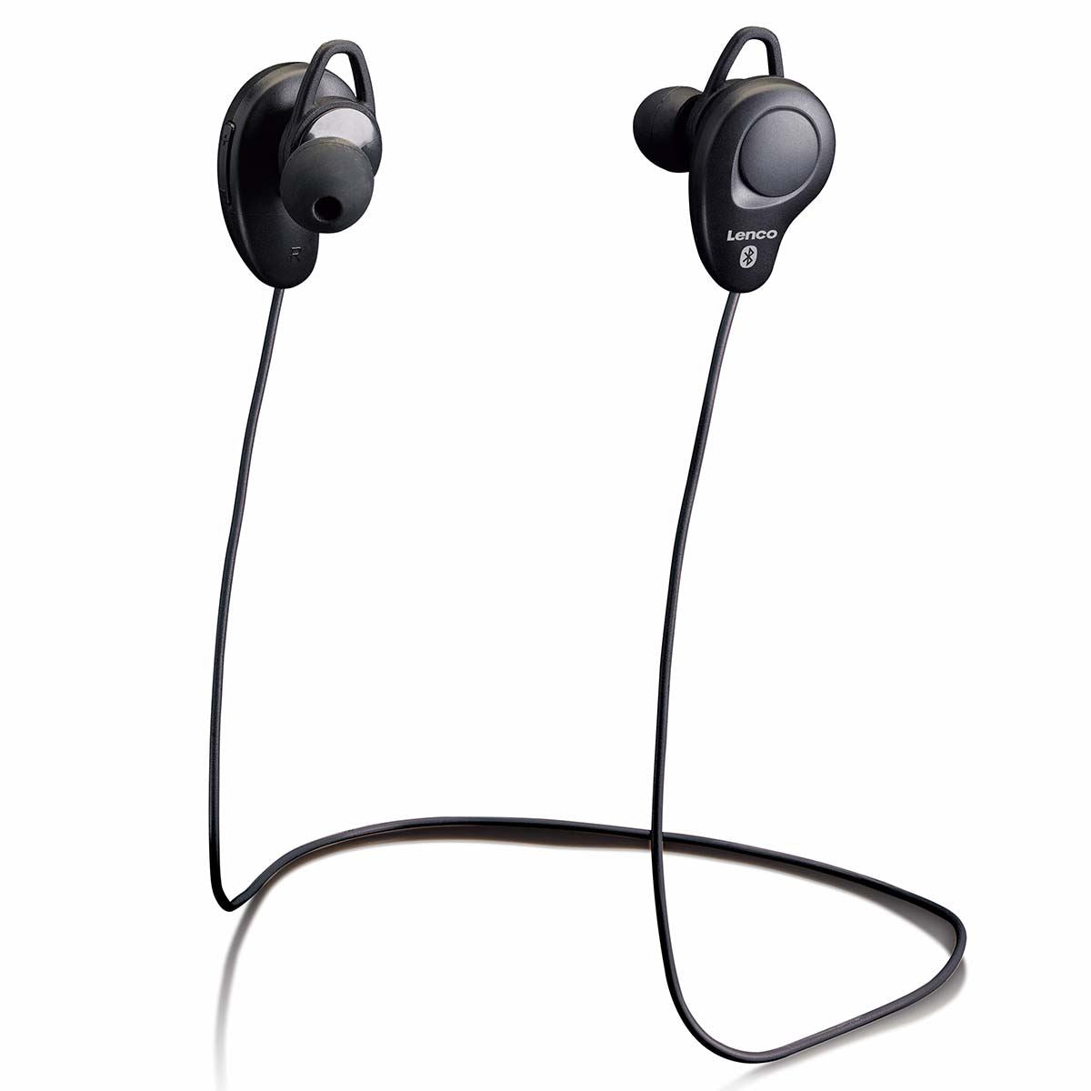Lenco EPB-015BK | Sports Bluetooth® | Rechargable In-Ear Earphones | Black