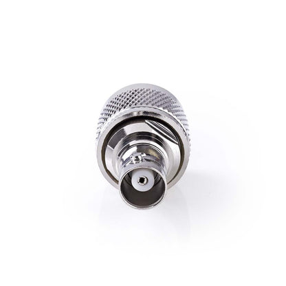 Nedis Satellite & Antenna Adapter | N Male | BNC Female | Nickel Plated | 50 Ohm | Straight | Metal | Silver | 10 pcs | Envelope