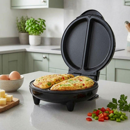 MELISSA Omelet Maker | Makes 2 Omlets at one Time | 750W | Black